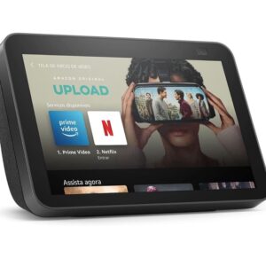 Alexa Echo Show 8 (2ª Geração): Smart Display HD de 8" com câmera de 13 MP - Cor Preta