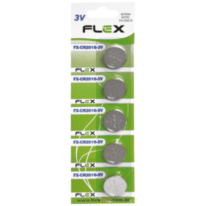 BATERIA CR-2016 FLEX EM CARTELA C/ 5 UN