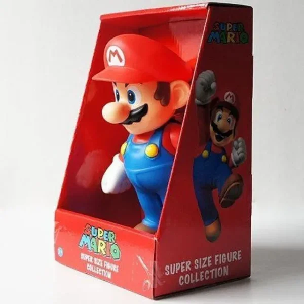 Kit 2 Bonecos Mario e Luigi Bros Articulável 22cm Action Figure Vinil - Image 7