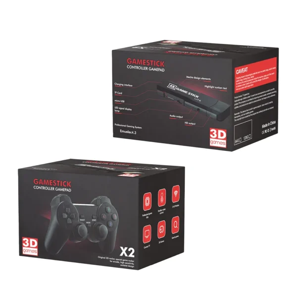 Video Game Stick GD10 Retrô Ultra 4K 64GB 37.000 JOGOS + 2 Controles Sem Fio - Image 2