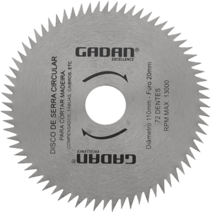 GD-3062 - DISCO DE CORTE 4" 72 DENTES PARA MADEIRA