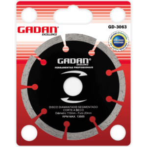 GD-3065 - DISCO DE CORTE 4" DIAMANTADO SEGMENTADO