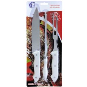 KIT PARA CHURRASCO C/ 3 PEÇAS CABO BRANCO