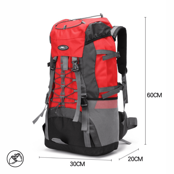 A233 - Mochila Camping Vermelha Exclusiva
